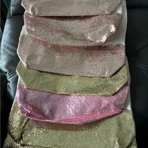 Totes Glittery Pink and Gold Totes